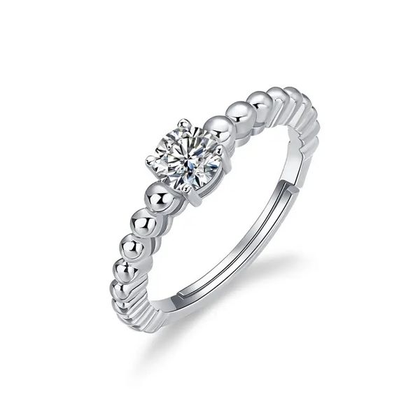 0.5 Carat Certified Moissanite Engagement or Statement Ring-Adjustable Size