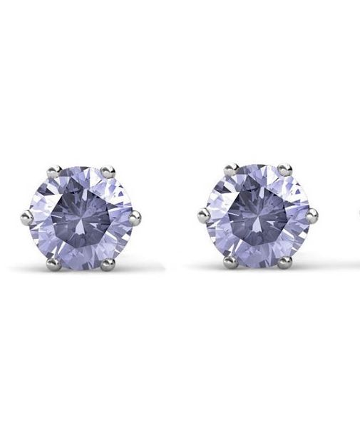Crystalize 925 Silver June Birthstone Earrings with Swarovski Crystals