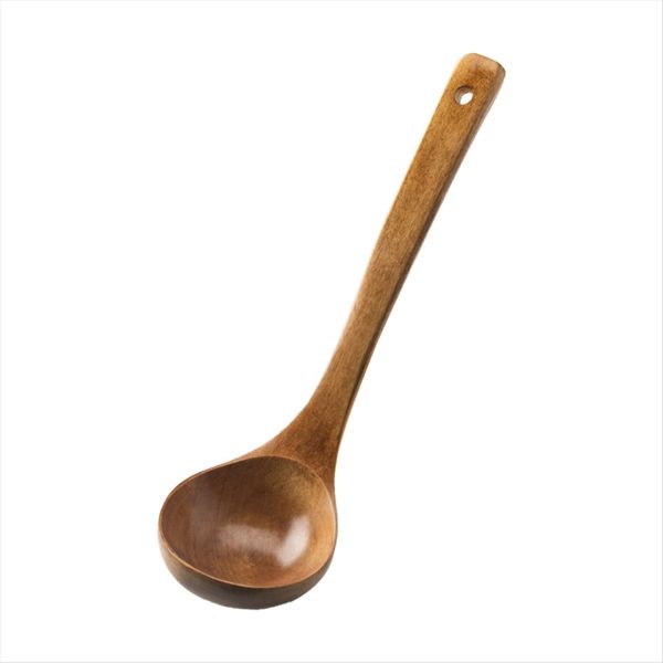 1 Pc Wooden Large Capacity Soup Spoon Kitchen Use a Spoon To Handle B