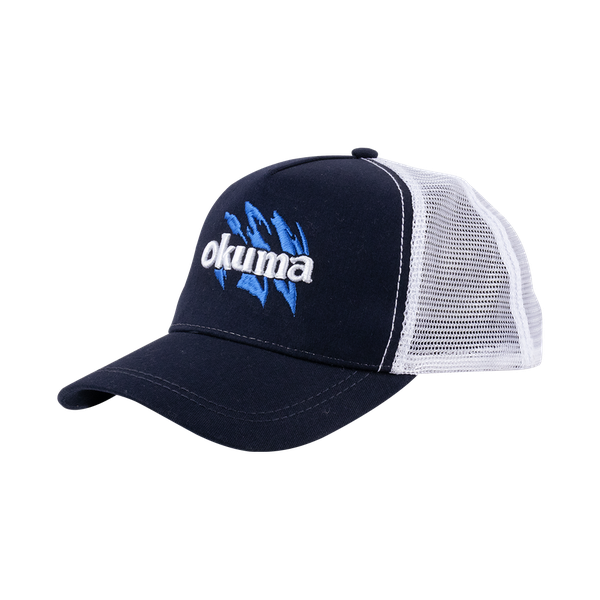 Trucker Fishing Cap - Navy/White image