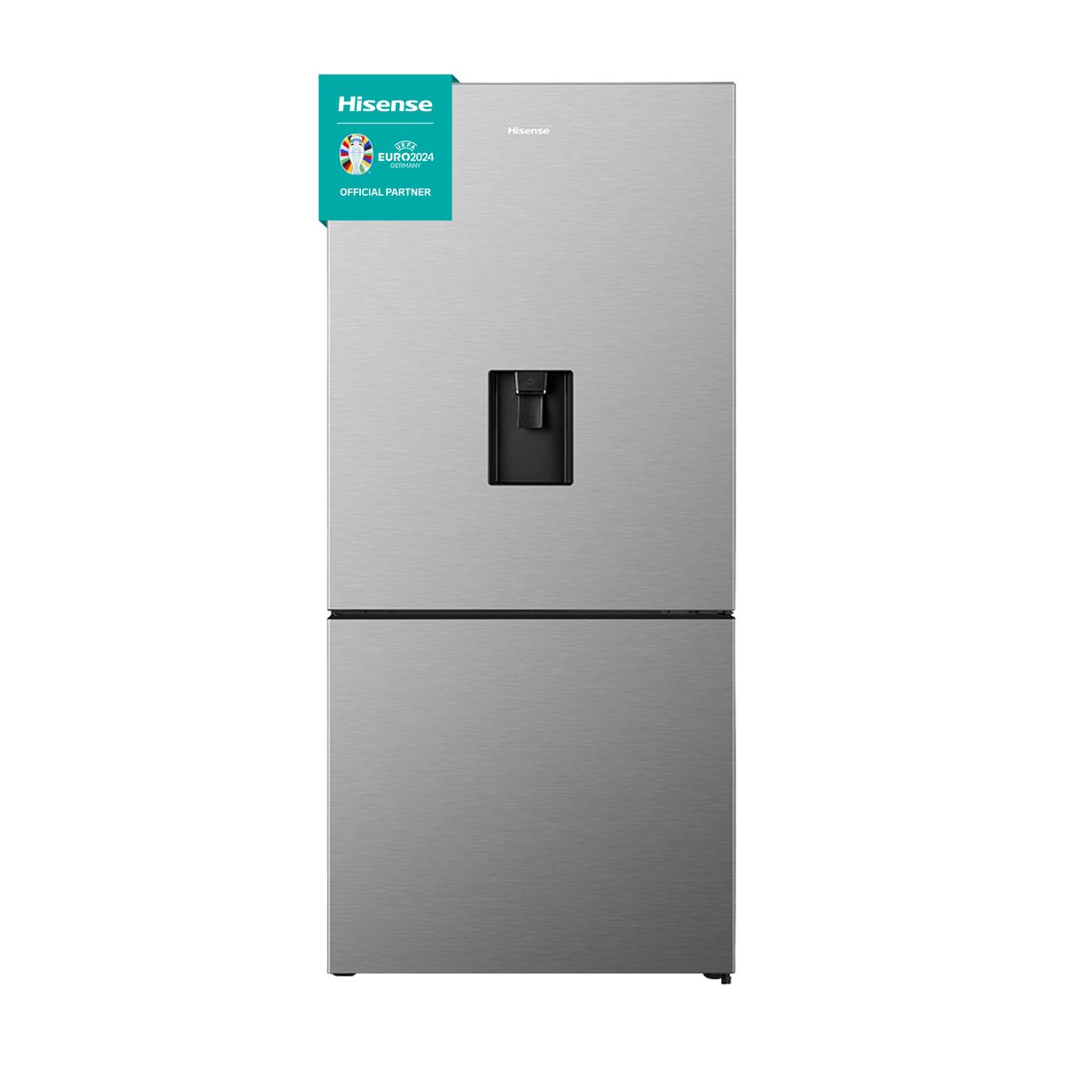Hisense 463L Bottom Freezer Fridge with Water Dispenser-Stainless Steel