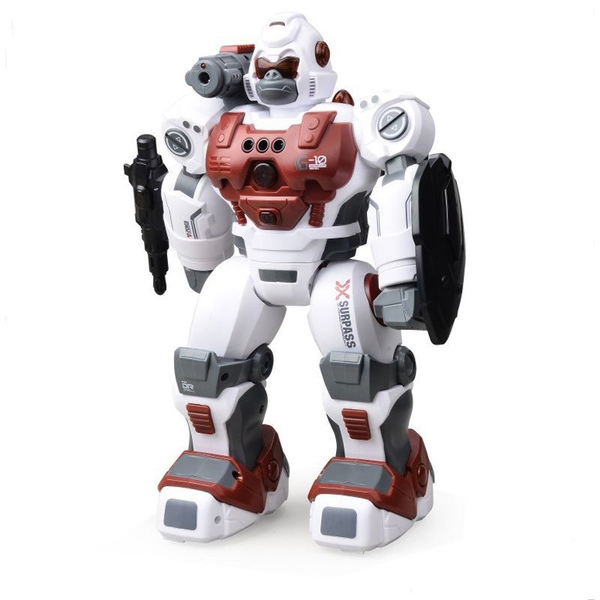 Kids Action Program And Intelligent Spray Gorilla Robot RC Toy - White/Red