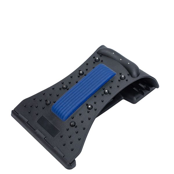 Magnetic Point Massage Lumbar Back Stretcher - Black and Blue