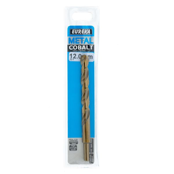 EUREKA DRILL BITS Cobalt 12mm Q:1 for Metal 4AD60U