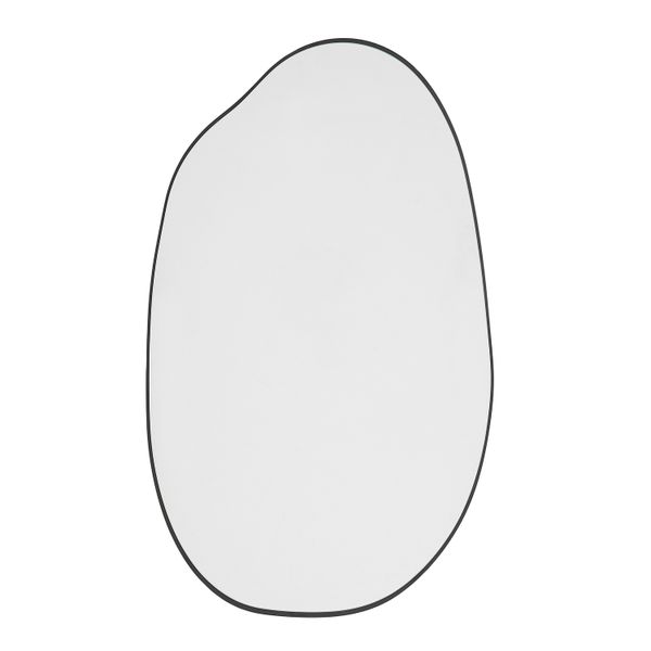George &amp; Mason - Black Frame Nugget Shaped Mirror