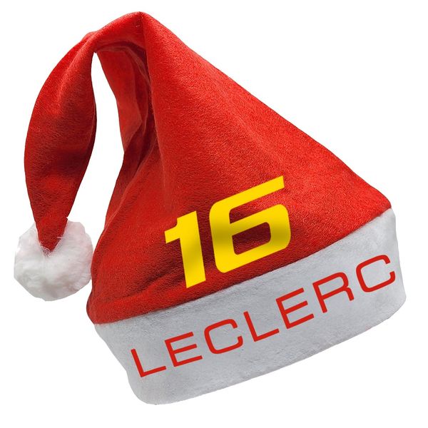 Bufftee Lecler 16 Christmas Santa Hat -Classic Motorsport Xmas Charl Hat