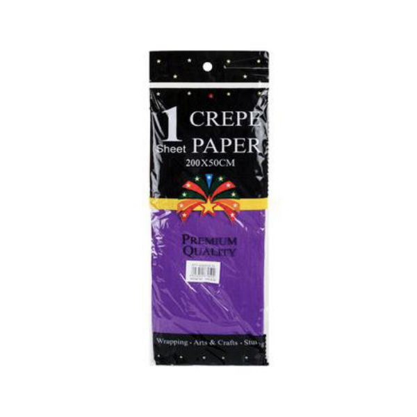 Premium Quality Stationary- Purple Crepe Sheet x 2