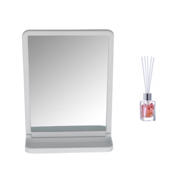 Modern Mirror with Suction Cup + 30ml Reed Aroma Diffuser - 2 Pack