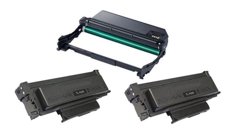Compatible Pantum TL410X Toner Cartridge x 2 &amp; DL410 Drum Unit