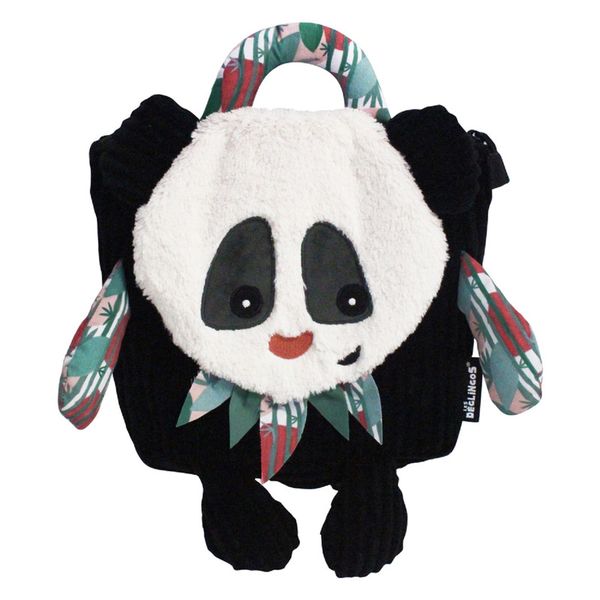 Les Deglingos Toddler Backpack Panda - 25cm
