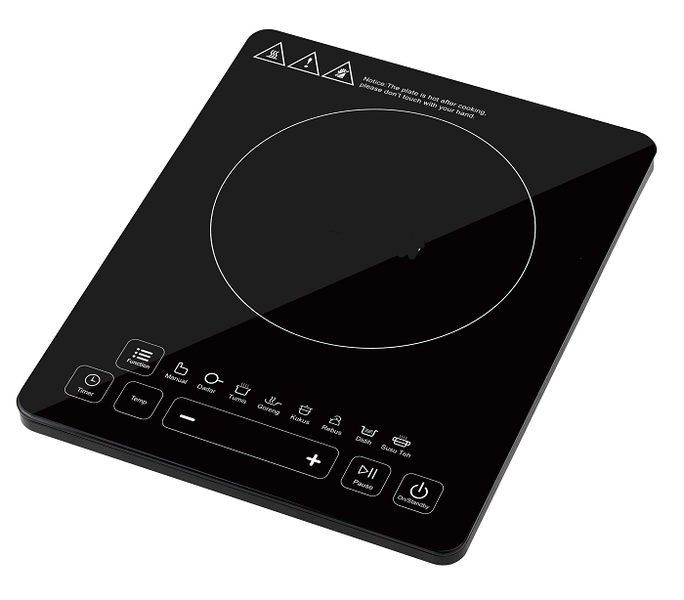 1 Touch Black Induction Cooker - 2000W