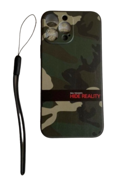 Camo Cover with Lanyard Compatible with iPhone 13 Pro Max