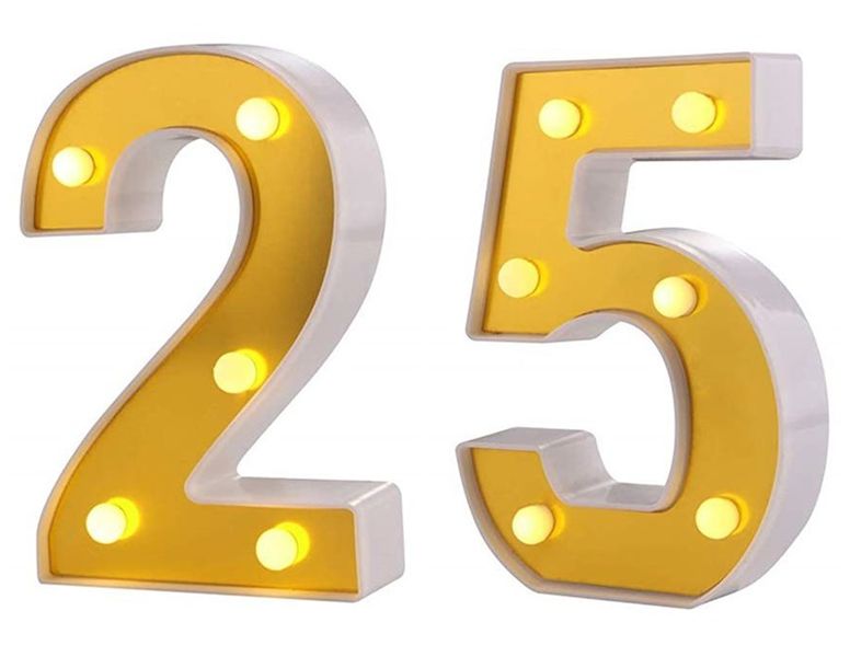 LED Number Tabletop Light -25