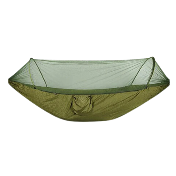 Portable Outdoor Camping Green Hammock with Mosquito Net High Strength