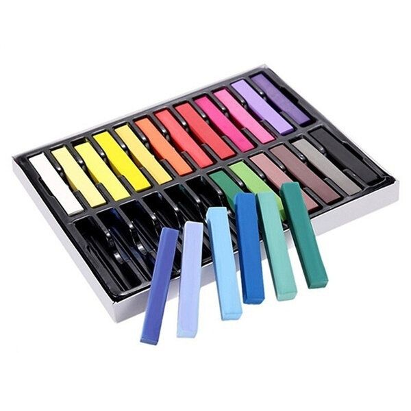 24 Pieces Temporary Hair Colouring Chalk-HC-24