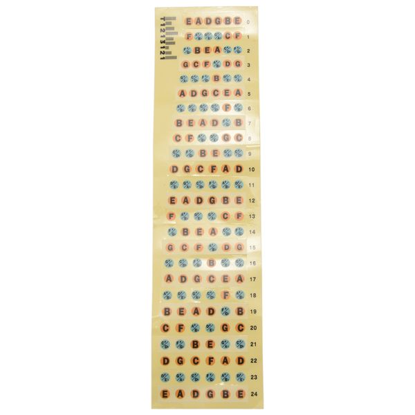 Guitar Fretboard Note Decals Sticker(Guitar-Multicolor)