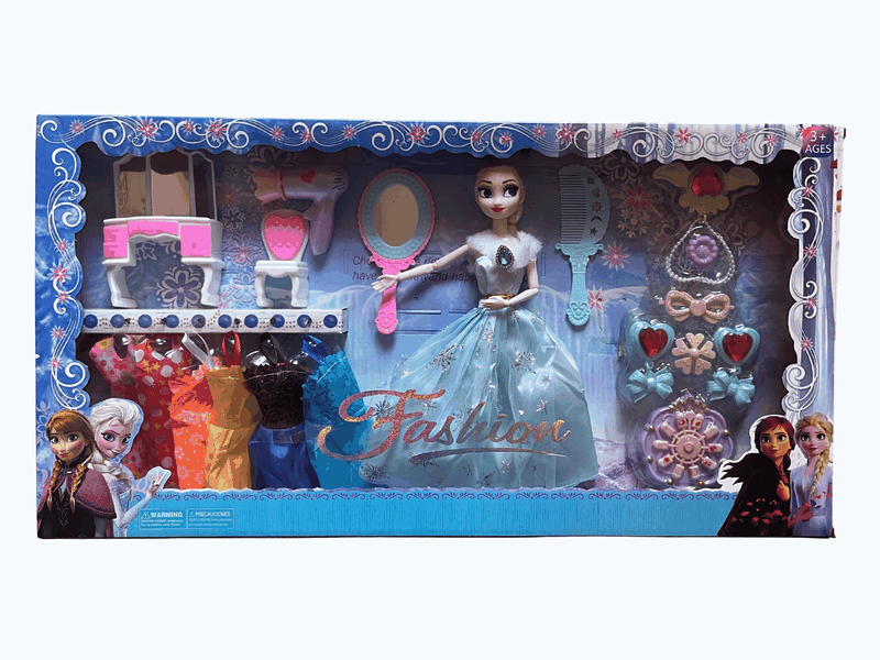 Doll Playset - Princess with Dressing Table Accessories &amp; Outfits