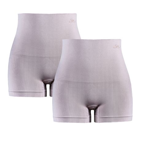 1pcs Women's High Waist Tummy Control Seamless Shorts - Double