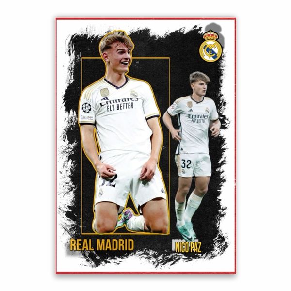 Nico Paz Real Madrid Poster - A1