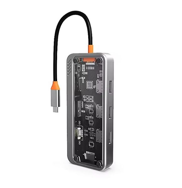 10port USB C Hub with 4K HDTV 100W PD, 5Gbps Compatible with MacBook iPhone