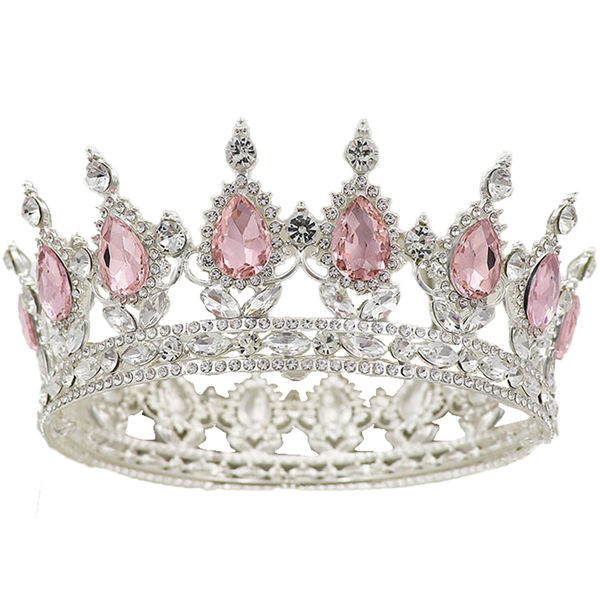Elegant Princess Rhinestone Crystal Tiara for Birthday, Graduation Party