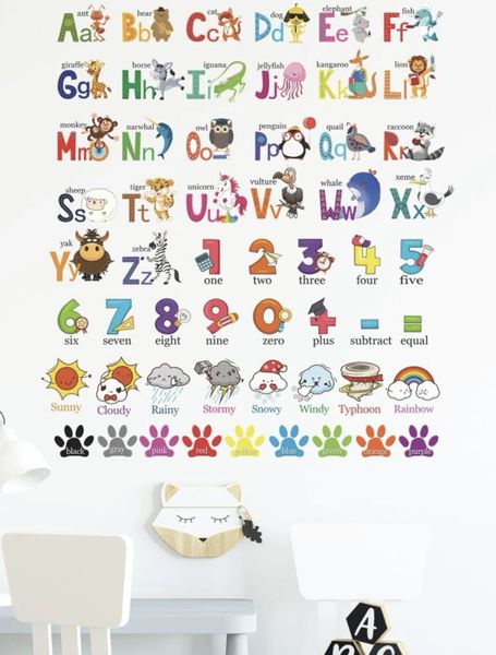 From A to Z With Me! -ABCs, Numbers &amp; Colours for Little Learners Decal