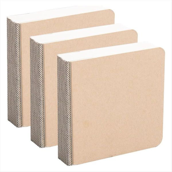 3PCS 3.2x3.2Inch Mini Watercolor Notebook Drawing Sketching Pads Paper Blan