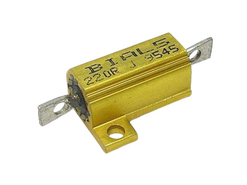 5 Watt Wire Wound Housed Aluminium 220 Resistor
