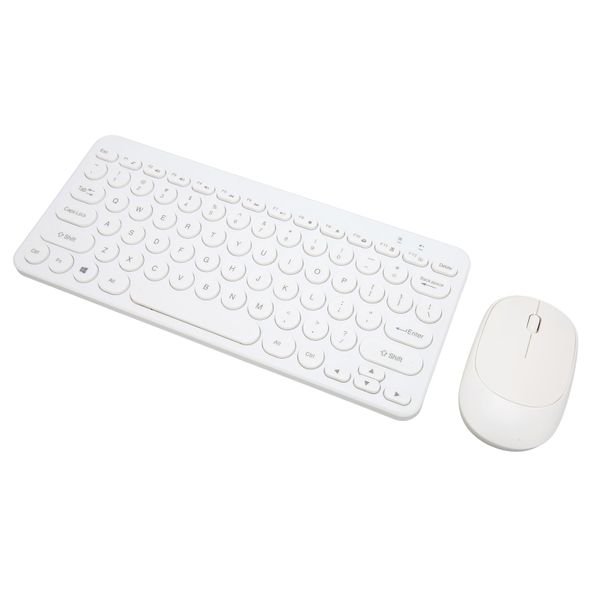 78-Key Wireless Combo (White/Round Keys)