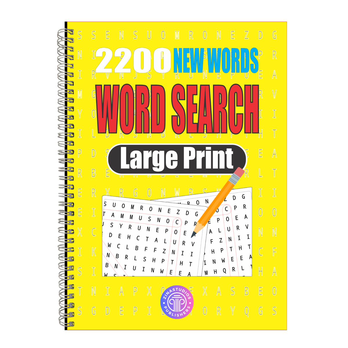 Word search book puzzle activity adults seniors large big print fun pad