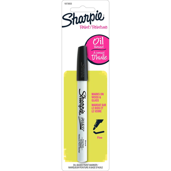 Oil Paint Marker Fine Carded- Black image