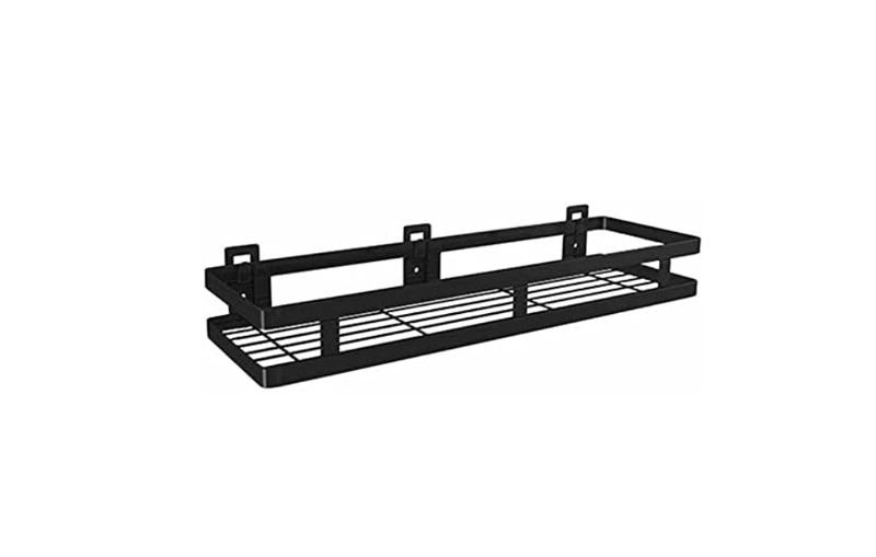 Stainless Steel Wall Storage Rack Kitchen Seasoning Shelf Bathroom Bathroom