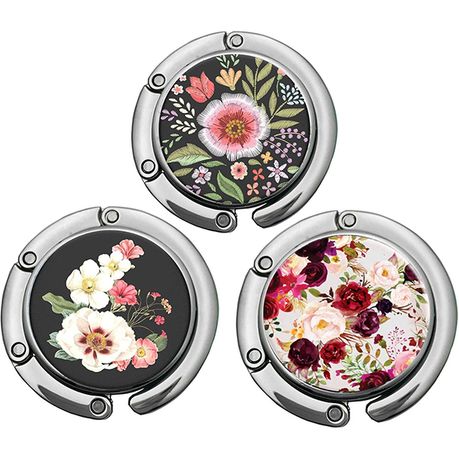 3 Pack Patterned Handbag Hook Accessory for Table ,Desk Hooks,Table Hanger Image