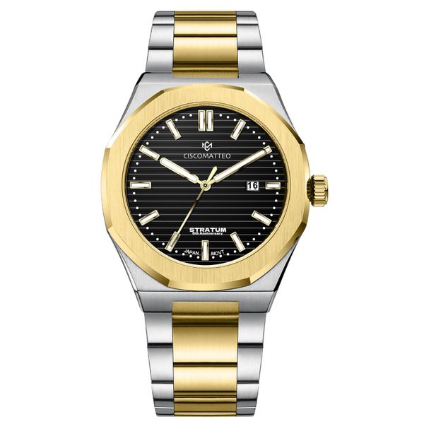 CiscoMatteo Men's Stratum 5th Anniversary Dual Tone Limited Edition Watch