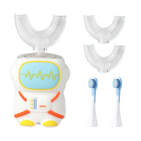 Kids Ultrasonic U Shaped Toothbrush, Auto Tooth Brush with Ipx7 Waterproof