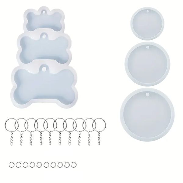 Dog or Cat Pet Tag Silicone Epoxy Resin Mold Kit