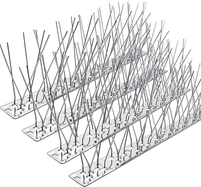 Bird Deterrent Spikes 10 Strips 12.99 Feet Coverage for Garden