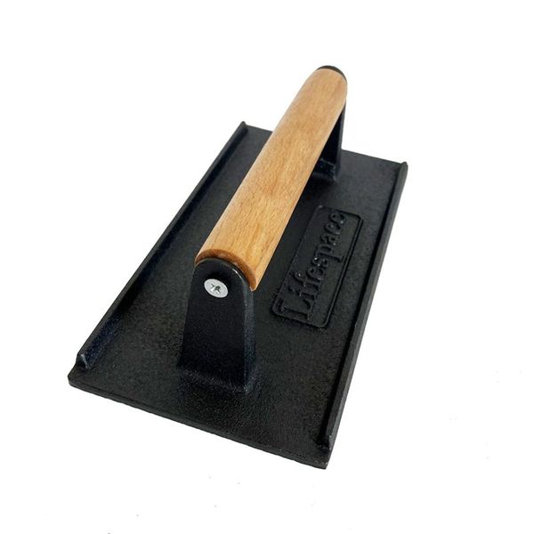 Lifespace Cast Iron Meat &amp; Bacon Press - Rectangle