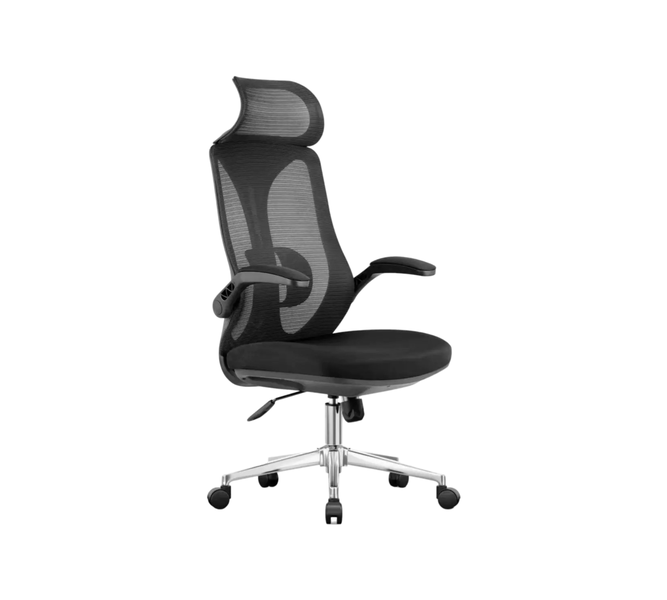 High Back Swivel Adjustable Height Mesh Office Chair With Headrest J162A
