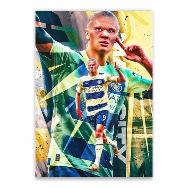 Erling Haaland Away Kit Poster - A1