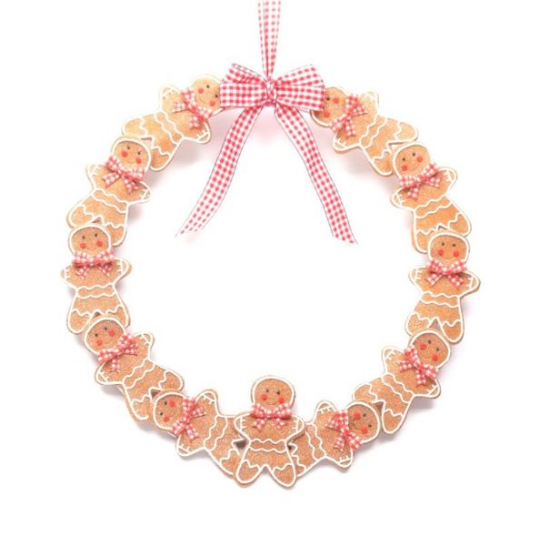 40cm Gingerbread Man Wreath