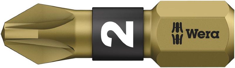 Wera (05072082001) Hex Driver Bit, Pozidriv, PZ2 Bit, 25 mm Overall