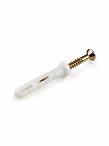 100 Pack - 6x35 Wall Plugs And Screws