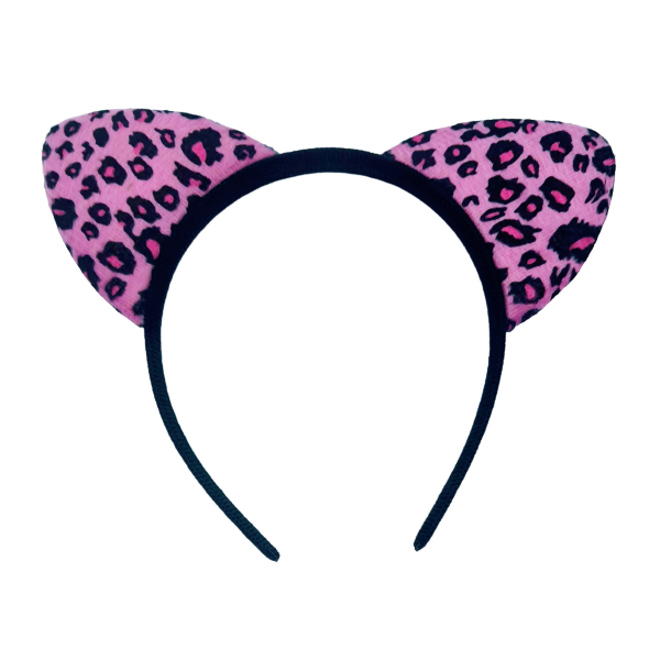 Party Pack x 12 Dress-Up Headbands - Pink Cheetah