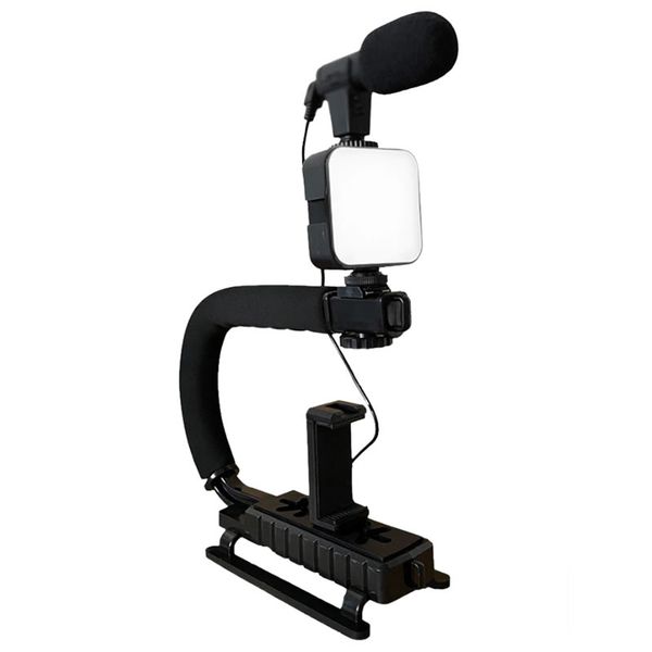Vloggers LED Light Smart Live Video Package with microphone-Q-ZJ010