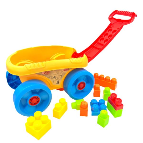 Safe Toys Bricks Series - Building Blocks Baby Wagon - Toys for Toddlers