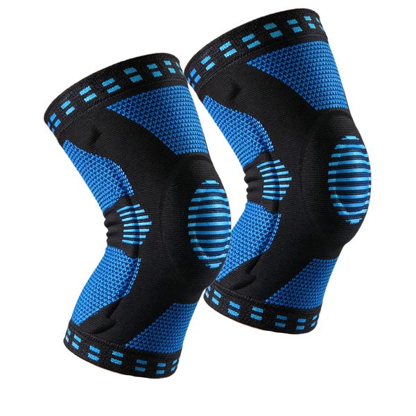 Kingdushi 2-Pack Knee Brace with Patella Pad &amp; Side Stabilizers for Sports