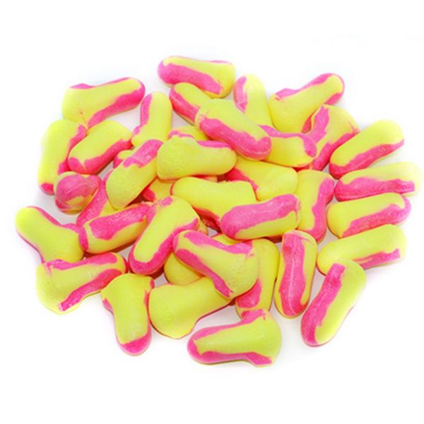100 Pairs Soundproof Earplugs Anti-Noise Sponge Protective Earplugs