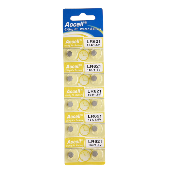 Accell - LR621 - Watch Battery pack of 10