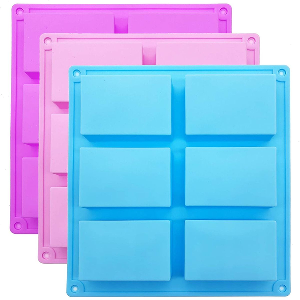 Silicone Cake Mold 6 Cavity Rectangle Food Grade Baking Tools for DIY Craft